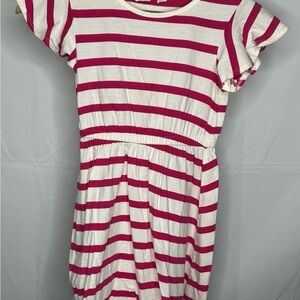 GAP Pink and White Striped Kids Dress